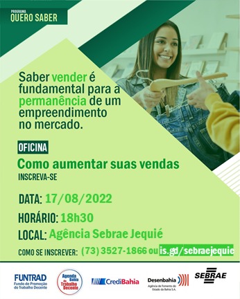 O programa de Microcrédito do estado é uma iniciativa do Governo da Bahia
