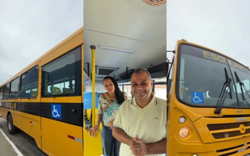 Prefeitura de Jitaúna adquire novo ônibus com recursos próprios para o transporte escolar Prefeitura de Jitaúna adquire novo ônibus com recursos próprios para o transporte escolar