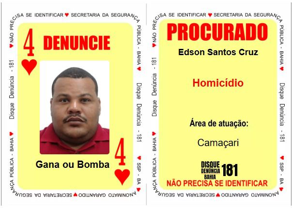 Seis criminosos são inseridos no Baralho do Crime da Segurança Pública Seis criminosos são inseridos no Baralho do Crime da Segurança Pública