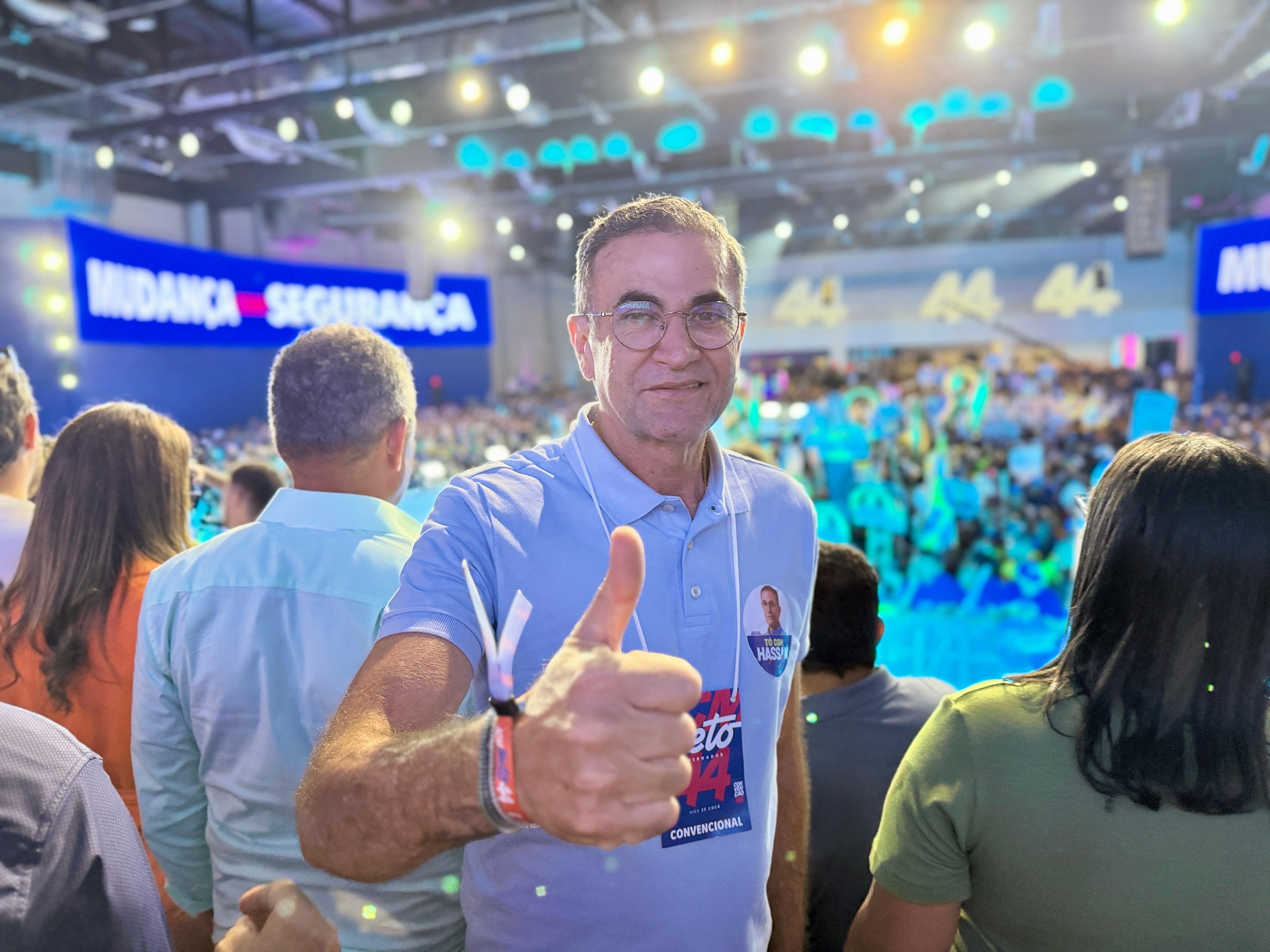 Deputado Hassan mostra força na convenção e oficializa candidatura