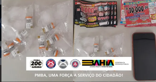 Polícia Militar apreende frascos de medicamento durante abordagem em Jequié